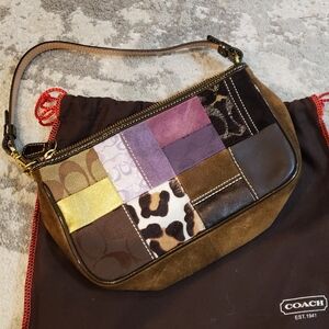 Vintage Coach Y2K Legacy Patchwork Wristlet